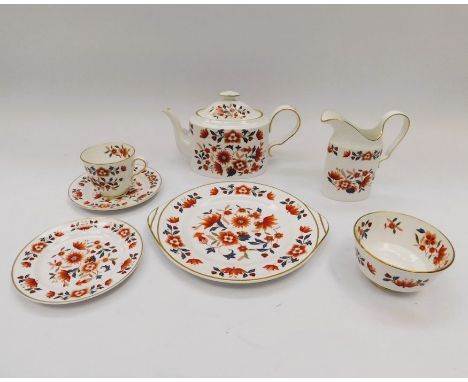 A six-place setting of a Spode 'Baroda' tea service