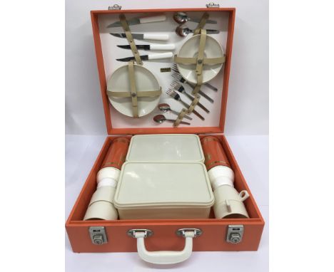 A vintage picnic set.