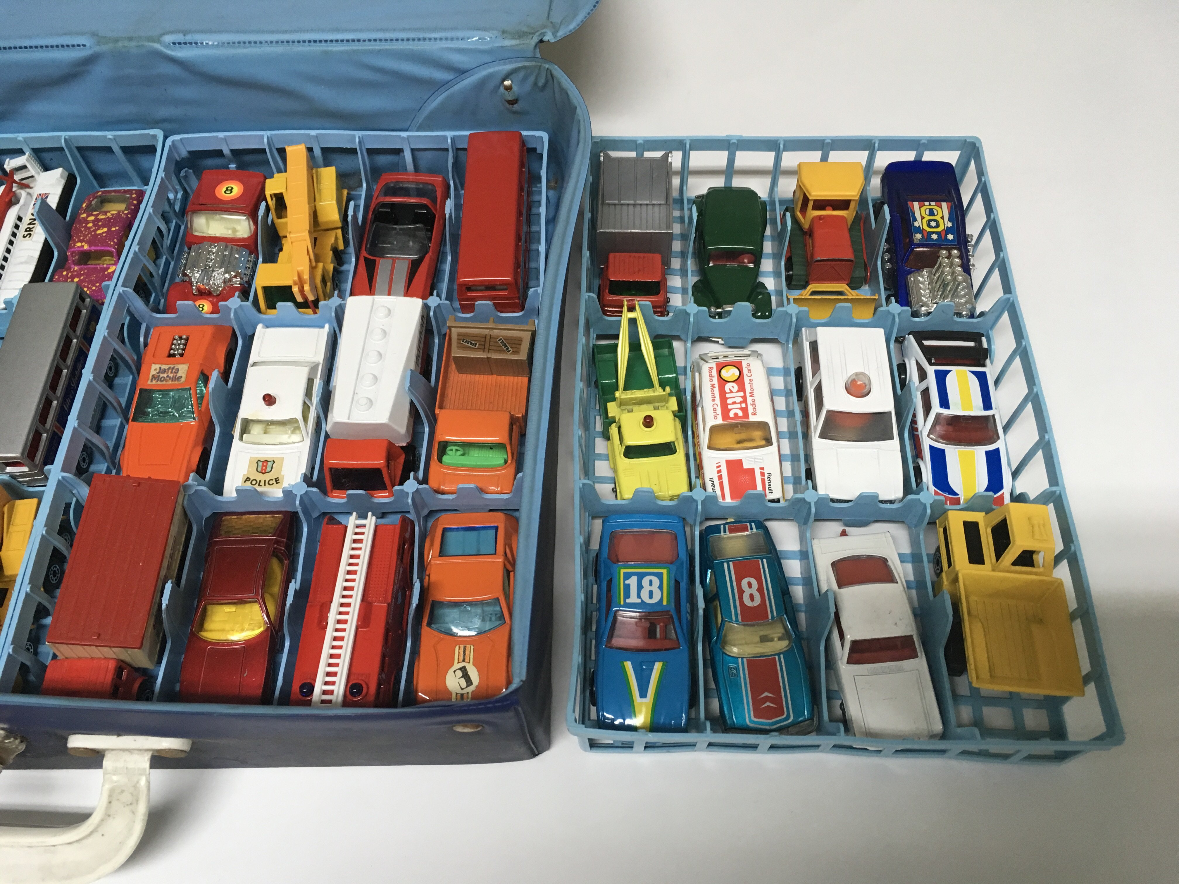 A Matchbox Carry Case with 48 cars in excellent condition.