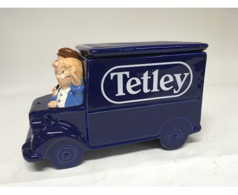  First edition Tetleys tea caddy. 