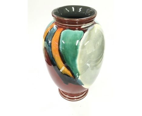 A modern design Poole Vase with abstract pattern 24cm