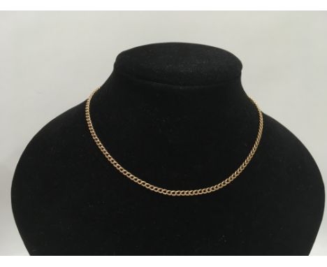 A 9ct gold chain, approx 14g and approx 39.5cm.