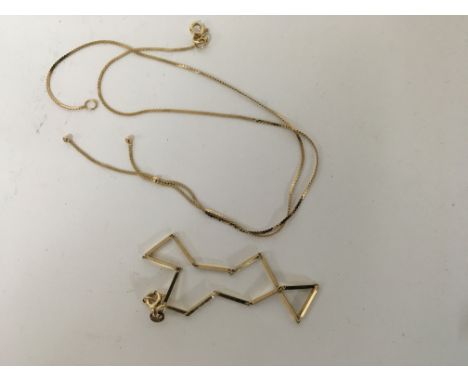 A 9ct gold chain and bracelet 5 grams approx 