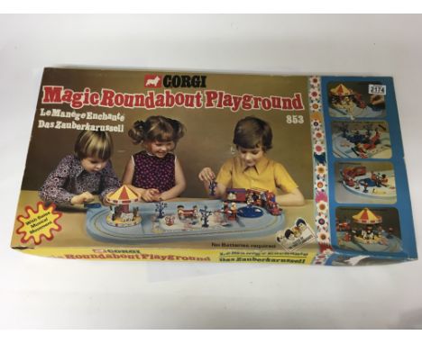 A boxed Corgi Magic Roundabout playground set No 853