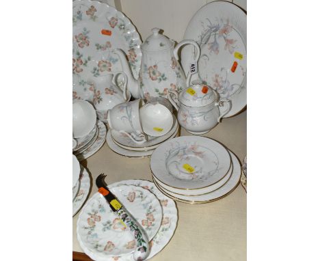 A GROUP OF ROYAL ALBERT 'FOR ALL SEASONS' AND WEDGWOOD 'COTTAGE ROSE' PART TEA / COFFEE SETS, the Wedgwood comprising coffee 