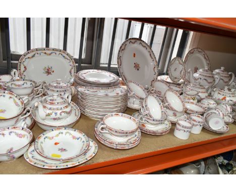 A ONE HUNDRED AND FIFTY PIECE MINTON A4807 'MINTON ROSE' DINNER SERVICE, mainly modern backstamps with some late nineteenth/e