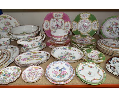 A COLLECTION OF MINTON DINNER WARE, late nineteenth/early twentieth century and modern pieces, patterns to include Pink Cocka