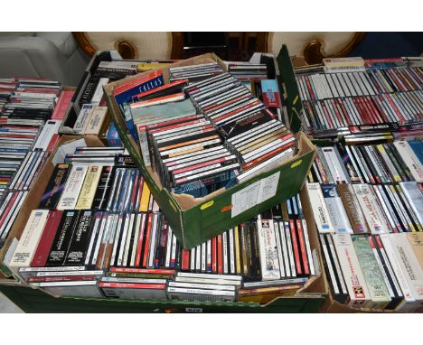 SIX BOXES OF CDs containing several hundred Classical Music compact discs including box sets (6 BOXES)