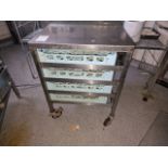 Stainless Steel Dish Rack - On Wheels