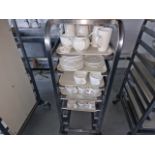Food Tray Trolly - Contents Included