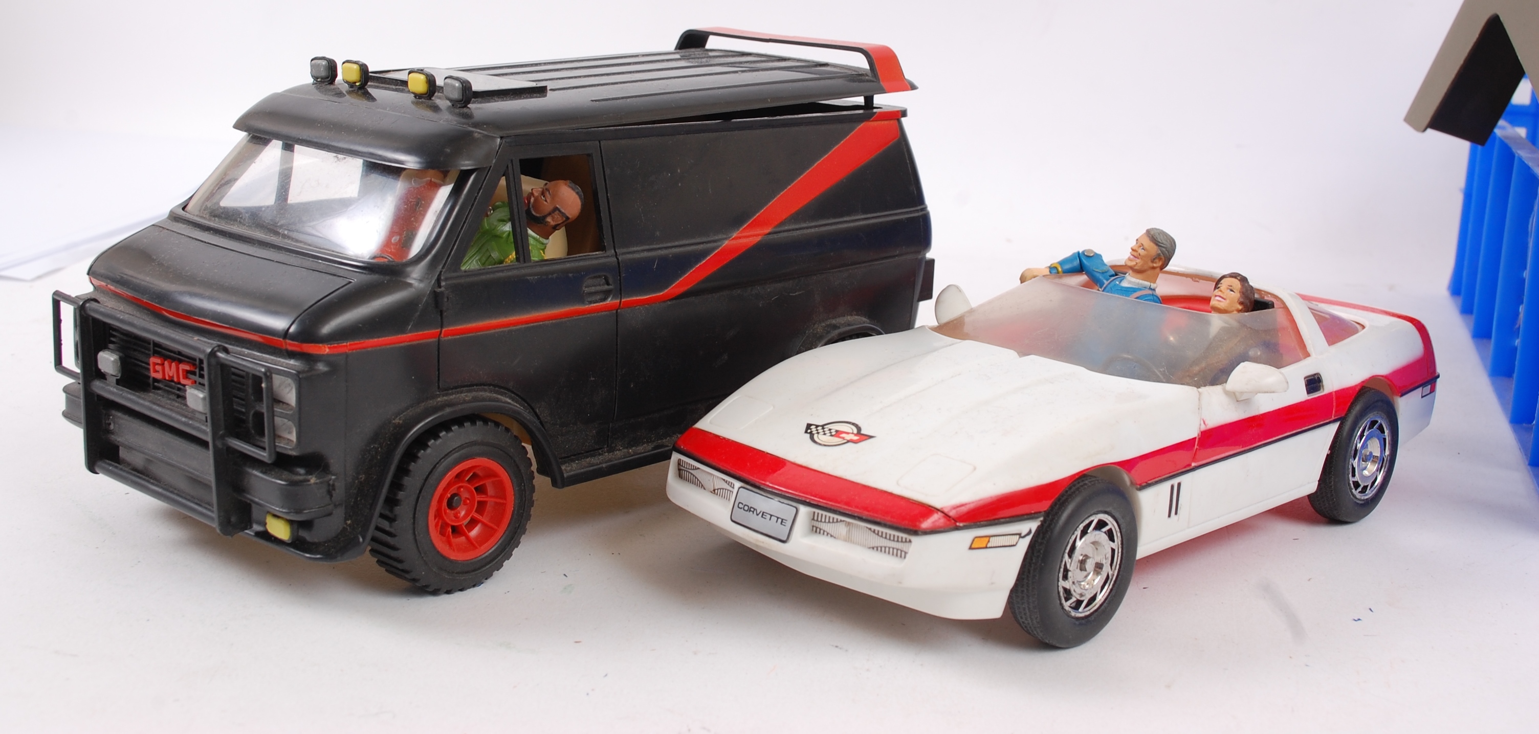 THE A TEAM; A collection of vintage ATeam toys by Galoob, comprising