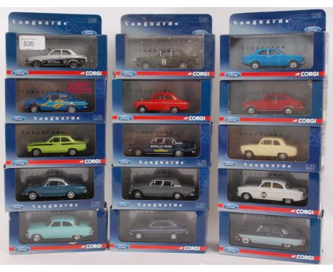 VANGUARDS;  15x Vanguards Corgi ' Ford ' 1:43 scale diecast models - each unopened within the original boxes. 