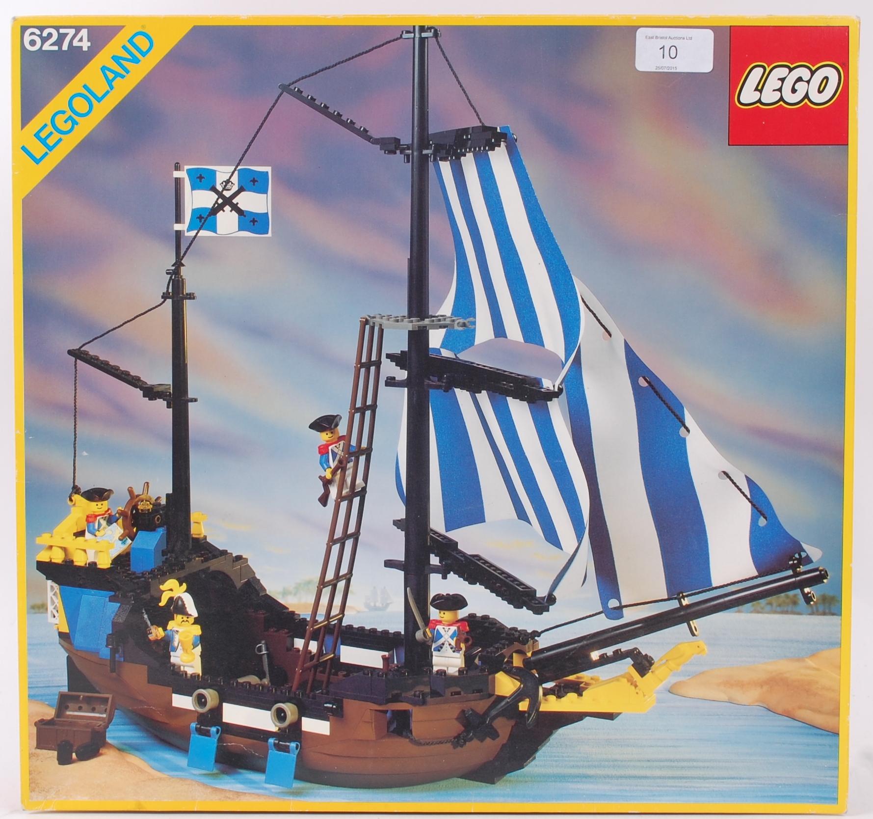 LEGO; An original vintage Legoland Pirate Ship - 6274 - within a good ...