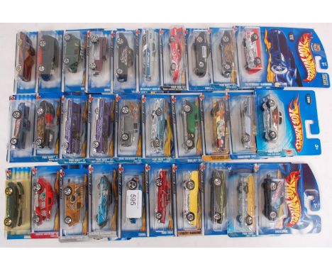 HOTWHEELS; A collection of 30x carded unopened Hotwheels diecast by Mattel. All circa 2000 era. Each unopened.