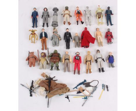 STAR WARS; A collection of 24x original Star Wars Kenner action figures, some with accessories. Most figures appear to be tow