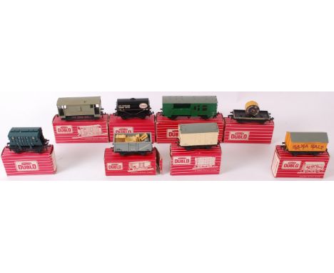 HORNBY DUBLO; A collection of original vintage Hornby Dublo tankers / trailers - each within their original boxes. Comprising
