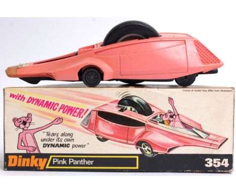 DINKY; An original Dinky diecast Pink Panther 354 model vehicle, within the original box. With instructions. 