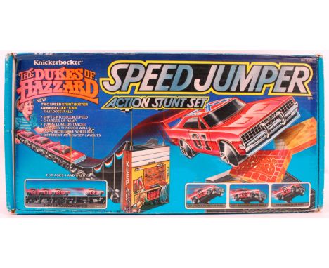 DUKES OF HAZZARD; Original vintage Dukes Of Hazzard Speed Jumper Action Stunt Set - by Knickerbocker - appears to be complete