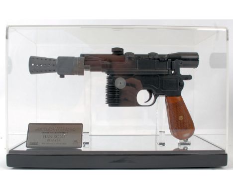 STAR WARS MASTER REPLICAS; A 1:1 scale highly detailed Master Replicas Star Wars Episode IV A New Hope ' Han Solo Blaster ' l