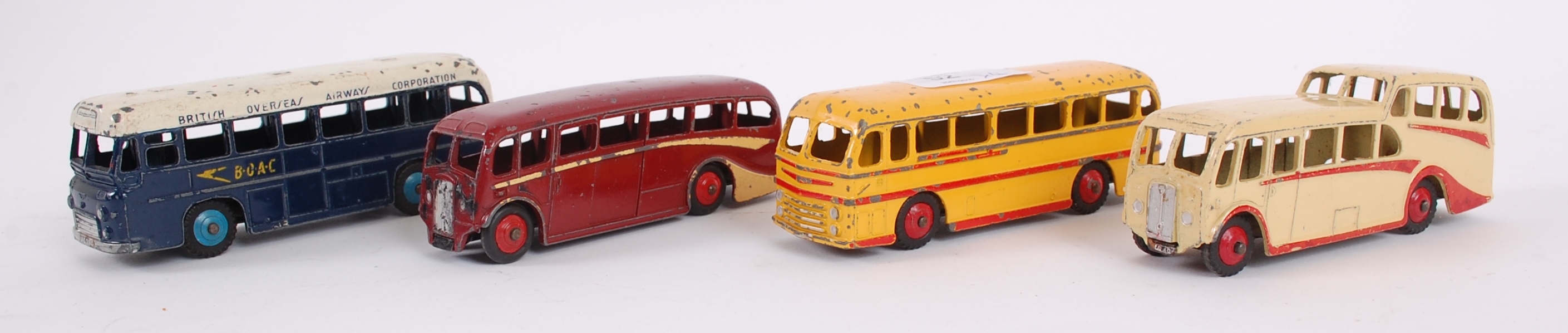  collection of 4x original vintage Dinky Toys diecast model buses