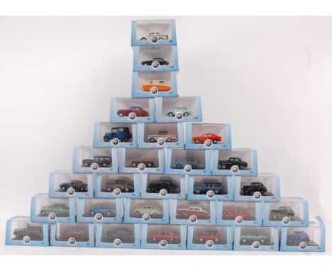 OXFORD 1:76; A large collection of 30x unopened Oxford 1:76 scale diecast model cars. Each within the plastic display case, w