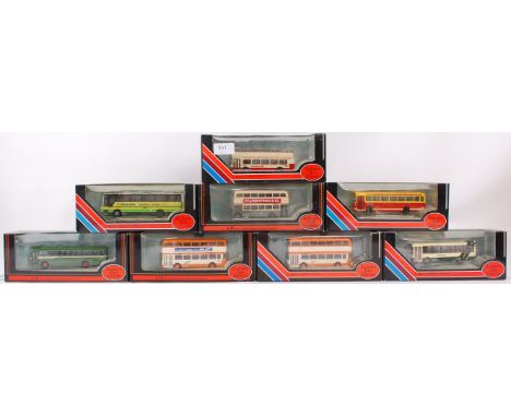 EFE; 8x Exclusive First Editions ( EFE ) 1:76 scale diecast model buses, each within the original boxes. 