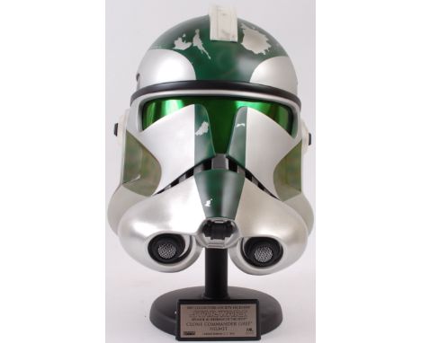 MASTER REPLICAS 1:1 SCALE STAR WARS HELMET; Revenge Of The Sith Episode III - Clone Commander Gree Helmet. Limited Edition 21