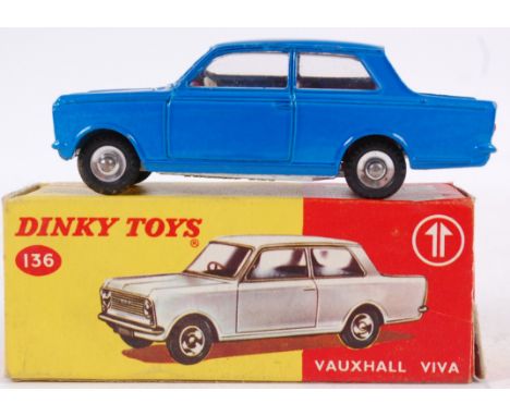 DINKY; An original Dinky Toys diecast model 136 Vauxhall Viva, within the original box.

Note; from a large private collectio