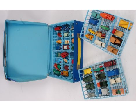 MATCHBOX LESNEY; An original vintage Matchbox Collectors diecast case, filled with assorted vintage diecast, mostly Lesney