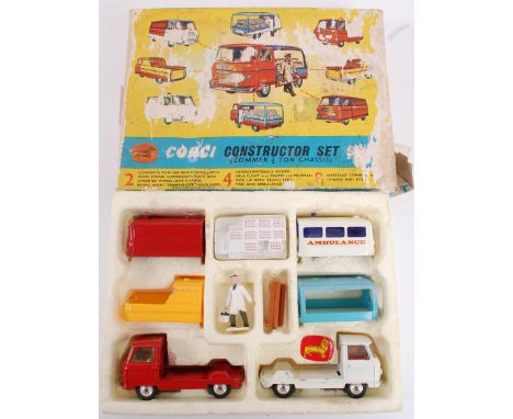 CORGI GIFT SET No 24; Original vintage Corgi Gift Set 24 Constructor Set, comprising of the Commer 3/4 Ton Chassis with swapp