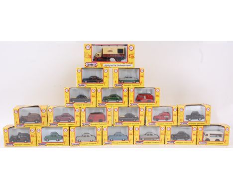 CLASSIX; A collection of 19x 1:76 scale diecast model cars / vehicles of the Classix range by Pocketbond. Each within the ori