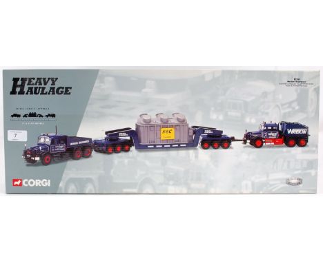 CORGI HEAVY HAULAGE; An original boxed Heavy Haulage diecast model lorry / haulage set by Corgi - 18007 - Wreckin Roadways. W