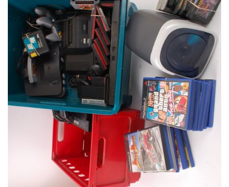 GAMING; A collection of gaming consoles and games to include; Playstation 2 console and games, Nintendo 64 and games, and a v