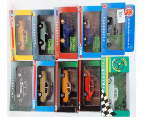 VANGUARDS; 10x Corgi Vanguards 1:43 scale diecast model cars -  mostly from the Hidden Treasures series, but also other range