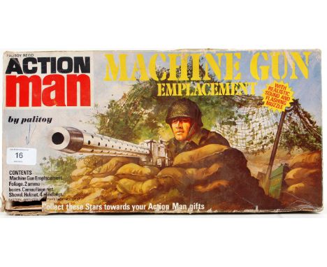 ACTION MAN; An original vintage Palitoy Action Man ' Machine Gun ' set. Within the original box, the set appears to be unused