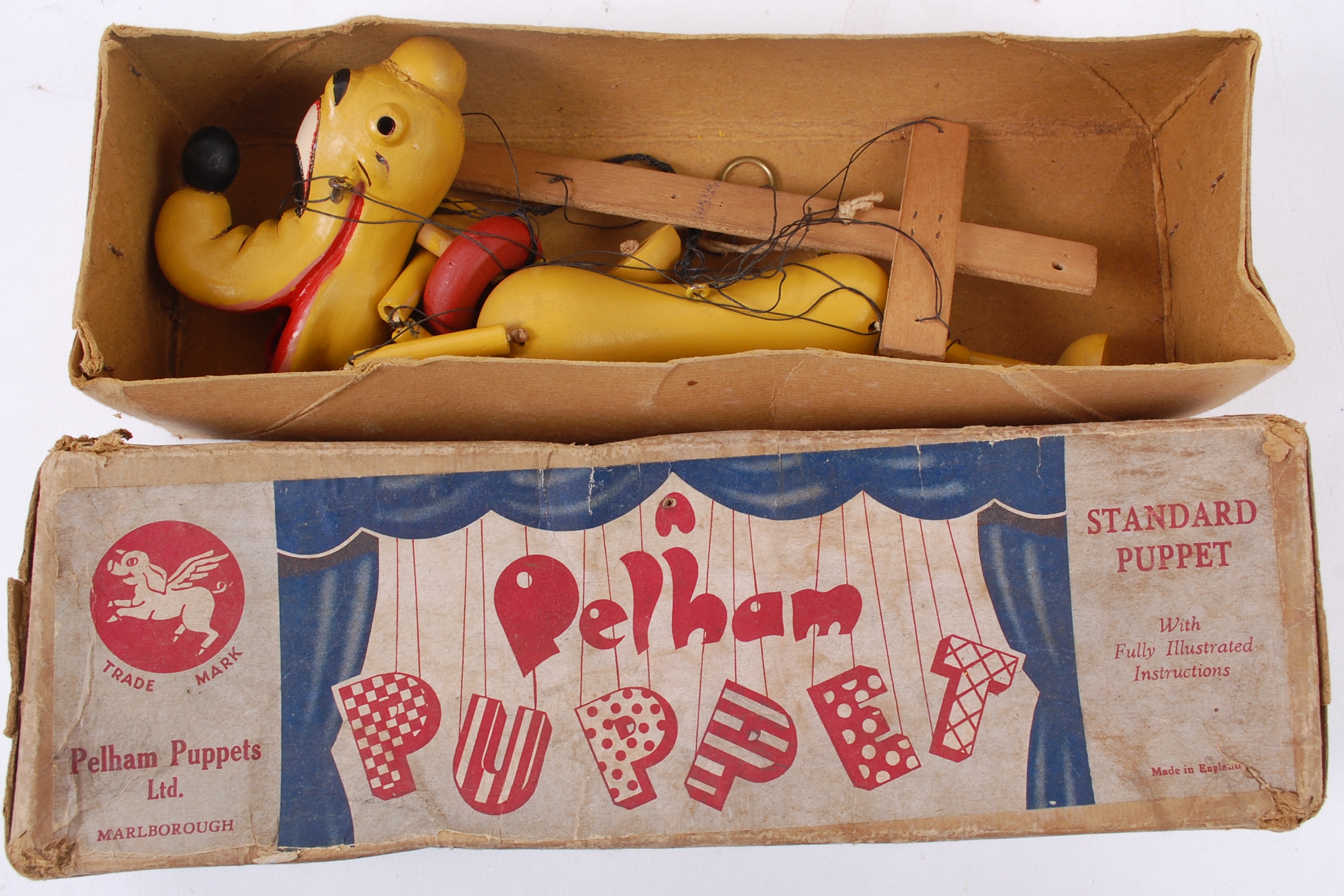 PELHAM PUPPET; An original rare early Pelham Puppet Disney Pluto the