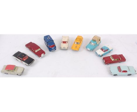 CORGI; A collection of 10x original vintage loose Corgi diecast models, to include; 230, Icecream Van, Oldsmobile 88, Triumph
