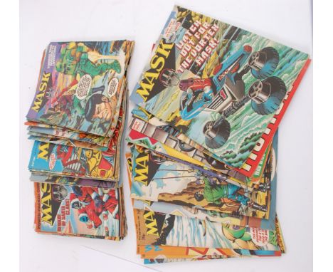 MASK; A good collection of original 1980's MASK Fleetway Publishing (created by Kenner ) comic books - 40+ in total. 