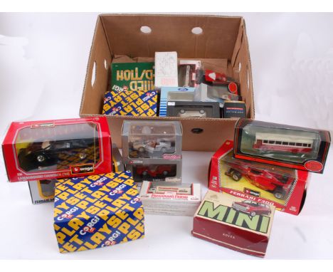 DIECAST; A good mixed lot of assorted boxed diecast to include Burago 1:24 scale, Corgi Detail Cars, Brumm, EFE Buses, Corgi 