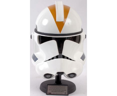 MASTER REPLICAS 1:1 SCALE STAR WARS HELMET; Revenge Of The Sith 212th Attack Battalion Trooper helmet. Limited Edition Number