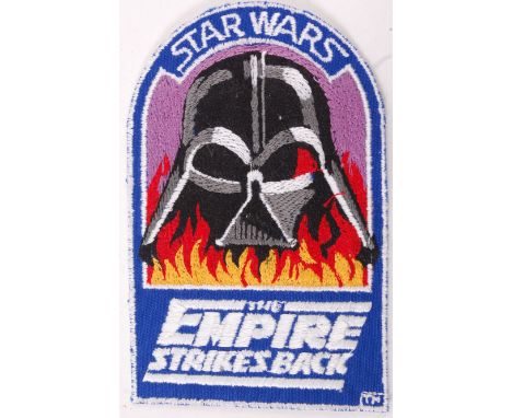STAR WARS CAST / CREW PATCH; An ORIGINAL (not later issue) Star Wars cast and crew ' Empire Strikes Back ' Vader In Flames ar