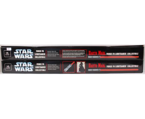 MASTER REPLICAS STAR WARS LIGHTSABER; An original set of 2x 1:1 scale Master Replicas prop replica Star Wars Lightsabers - 2x