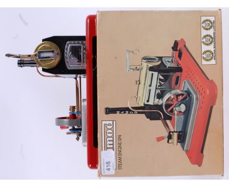 MAMOD; An original vintage Mamod SP4 Steam plant engine with brass boiler within the original box.
