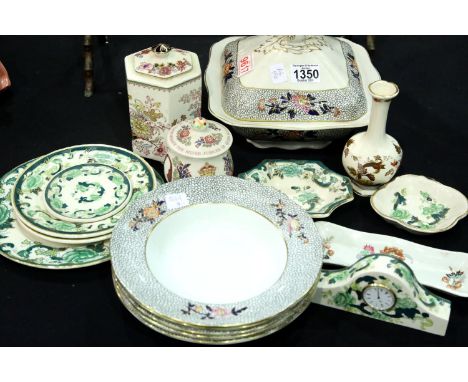 Mixed Mason's ceramics, including Ashworth and Chartreuse designs. Not available for in-house P&amp;P 