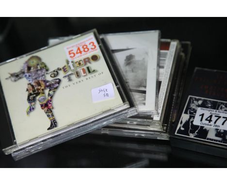 Seven CDs including Jethro Tull, and a Rolling Stones cassette. P&amp;P Group 3 (£25+VAT for the first lot and £5+VAT for sub