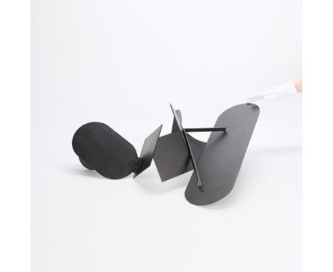 Ernest Trova (American, 1927-2009). Painted and welded metal sculpture in the form of a dynamic geometric composition. Possib