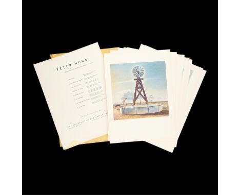 Peter Hurd (American, 1904-1984). Portfolio of eight deeptone offset reproductions. Published by The University of New Mexico