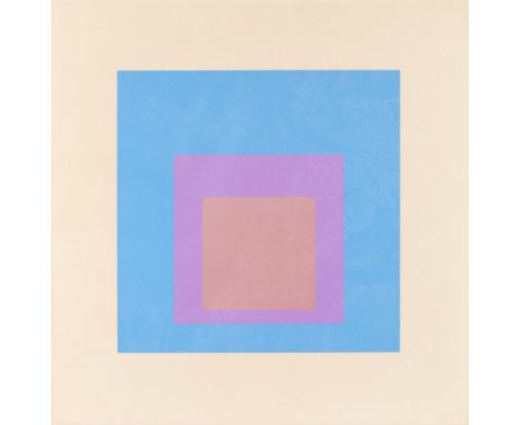 Josef Albers (German, 1888-1976). Screenprint in colors on Mohawk superfine Bristol paper titled "Full," from the "Homage to 