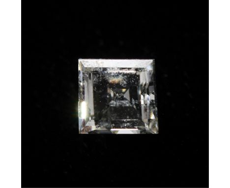 One .25 carat step cut diamond of K color and VS2 clarity.Length: 3.67 mm x width: 3.30 mm x depth: 2.49 mm. Gross weight: 0.