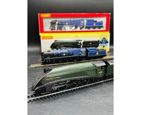 Two Hornby OO gauge Steam Locomotives in Boxes, both Tested Runners(1200g)Hornby R2910 Class A4 4-6-2 60010 'Dominion Of Cana